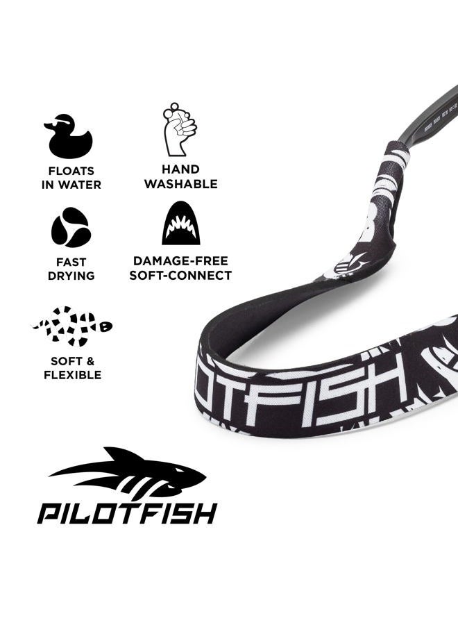 Pilotfish Neoprene Sunglasses Strap – Neoprene Eyewear Retainer, Secure Floating Sunglass Cord with Anti-Slip Ends, Pilotfish, 19 inches - Image 3
