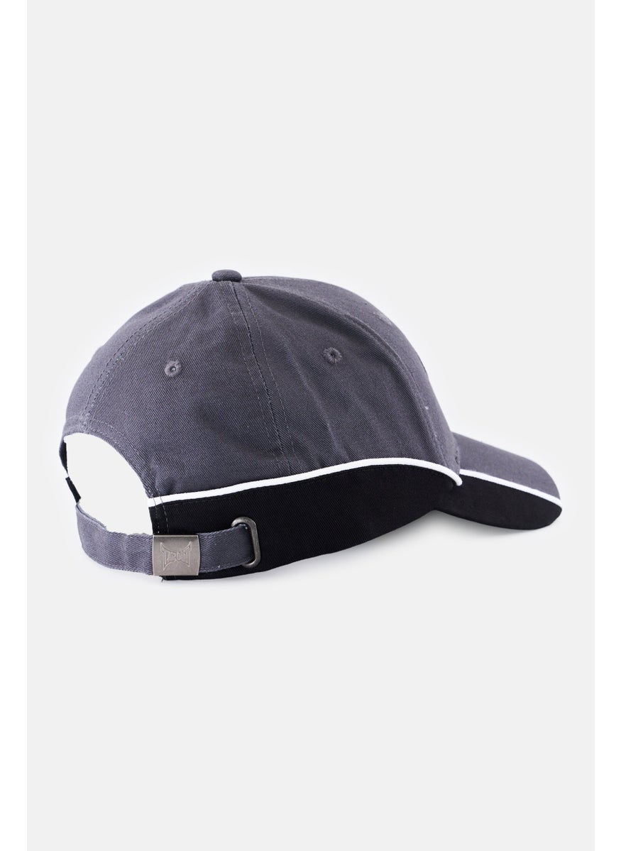 TapouT Men Embroidered Logo Twill Cap, Grey  - Image 2