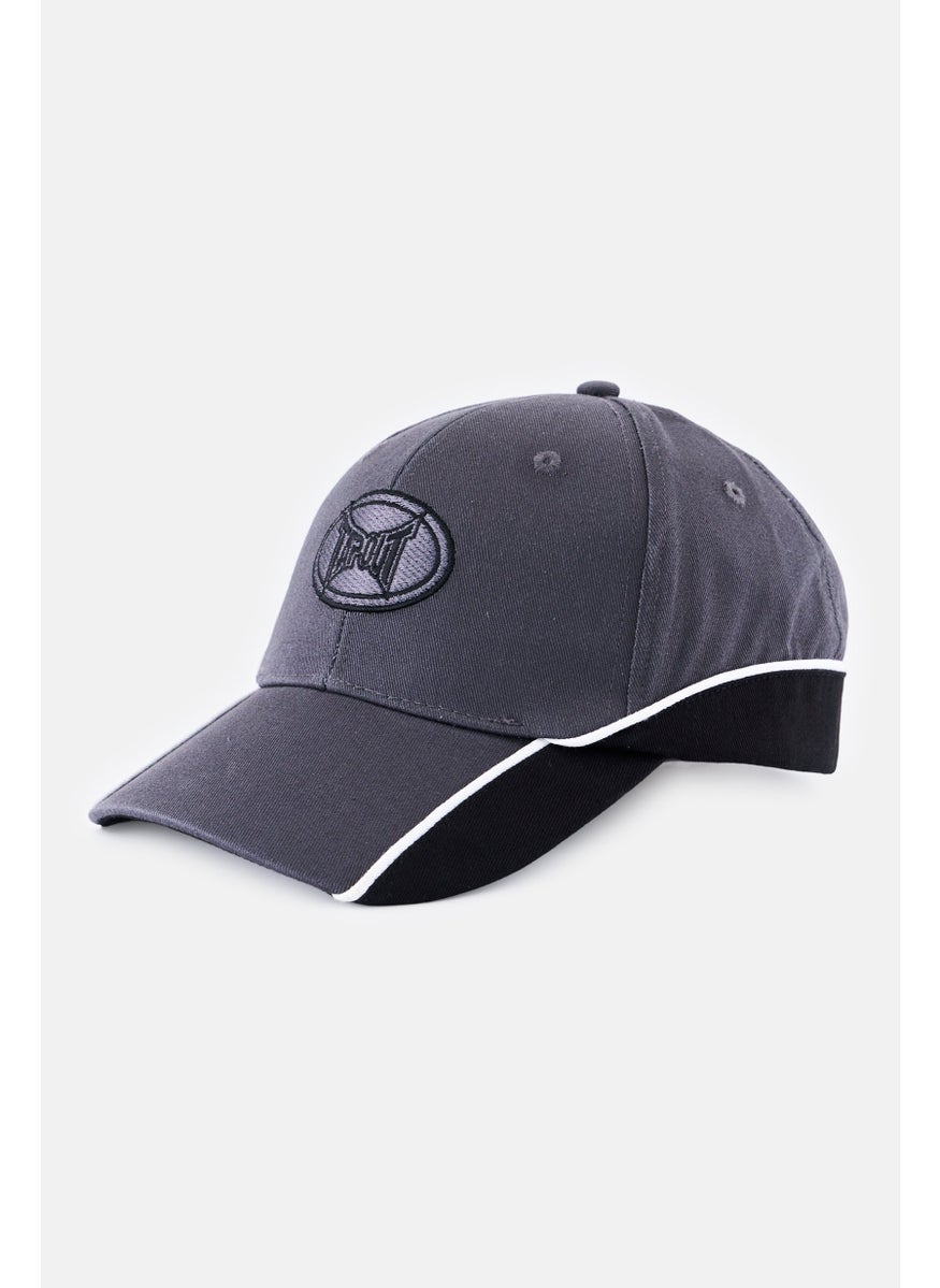 TapouT Men Embroidered Logo Twill Cap, Grey  - Image 1
