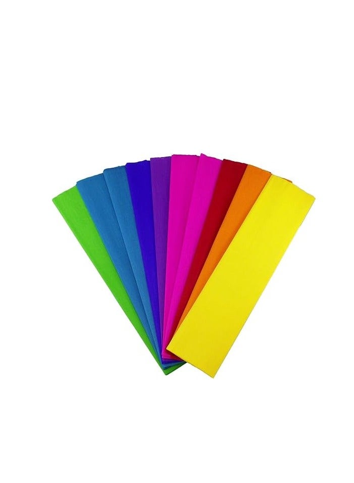 Flamingo Neon Crepe Paper 12 Fold 50cm×120cm Mix Color - Image 2