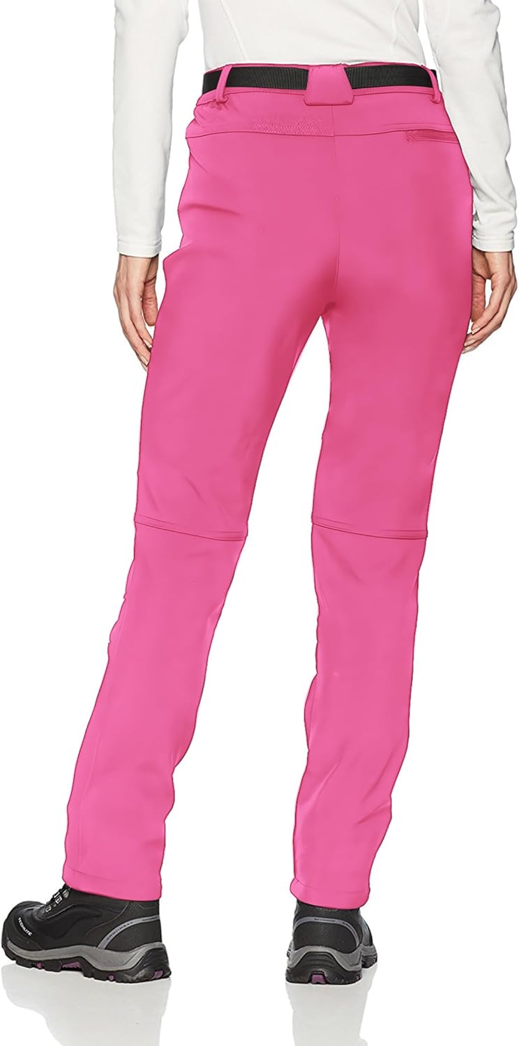 BenBoy Women's Outdoor Waterproof Windproof Fleece Slim Cargo Snow Ski Hiking Pants - Pink - Image 2