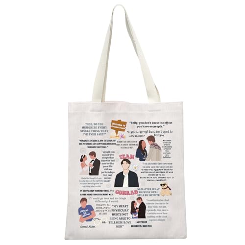 MEIKIUP Conrad Fisher Fan Gift Team Conrad Canvas Tote Bag TSITP TV Show Lovers Gift Cousins Beach (Conrad TB) - Image 1