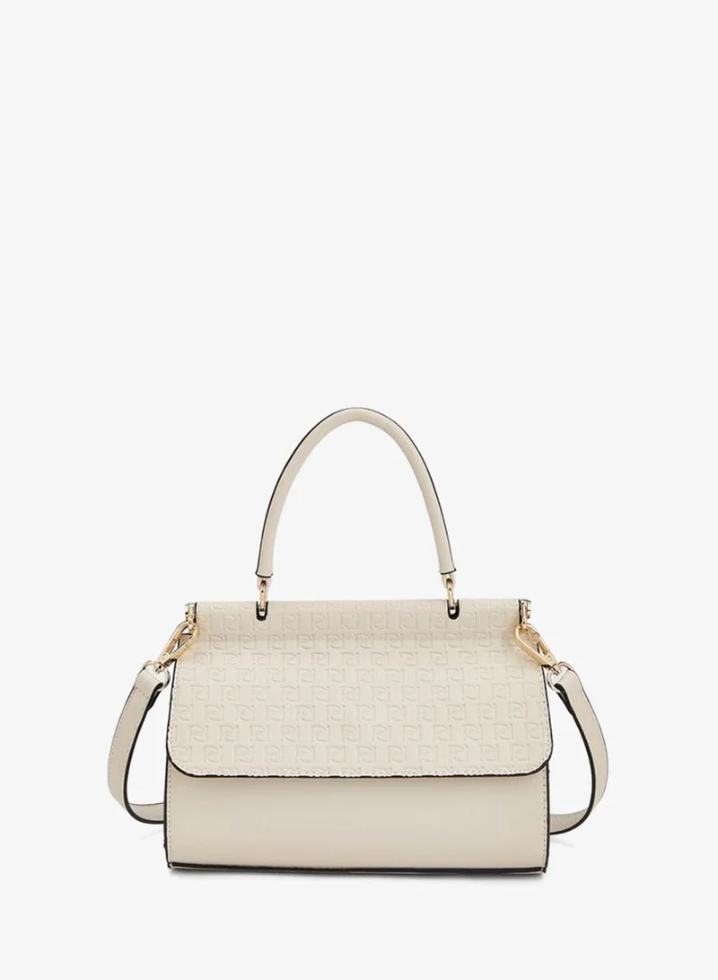 Paprika IVORY Embossed Monogram Satchel Bag for Women | Best Price UAE