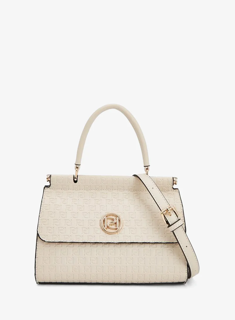 بابريكا Embossed Monogram Satchel Bag