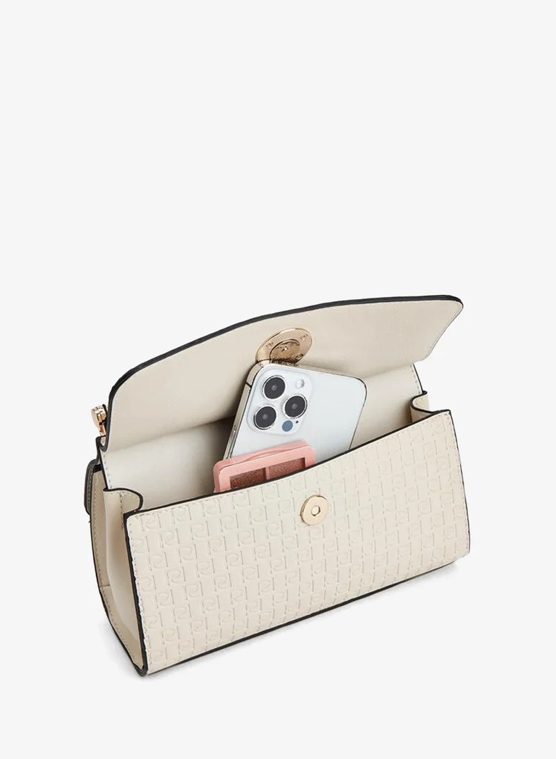 Paprika IVORY Embossed Monogram Satchel Bag for Women | Best Price UAE