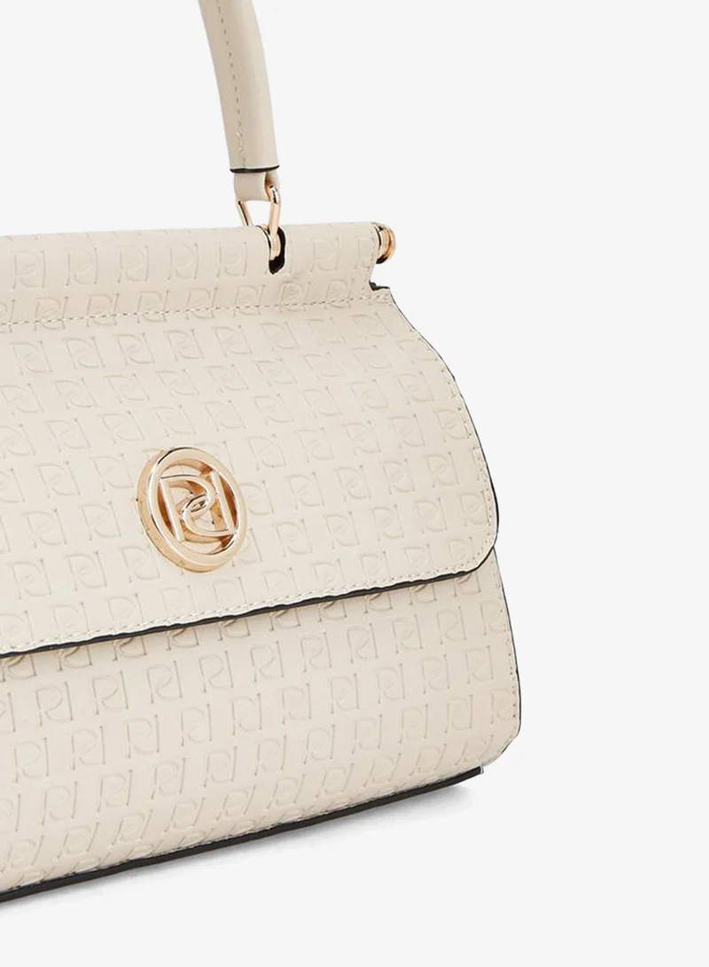 Paprika IVORY Embossed Monogram Satchel Bag for Women | Best Price UAE