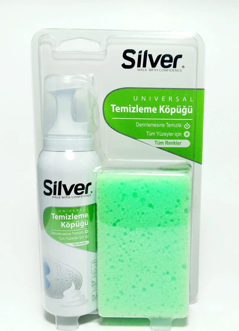 Dopar 3 Pieces Silver Sneaker Cleaning Foam 125 ml with Sponge