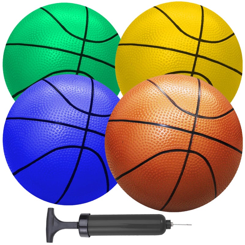 ABAJI Mini Basketballs 5 Toy Ball with Pump Needle Durable Material for Mini Hoop Toddlers Kids Teenagers for Pool Indoors Outdoors - Image 3