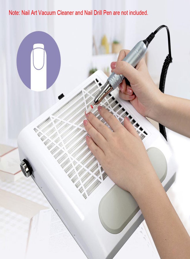 آيسيلي فلتر مكنسة كهربائية قابل للسحب لفن الأظافر 858-8، فلتر قابل لإعادة الاستخدام، فلتر شبكي عالي الكثافة لجمع الأظافر - Image 4