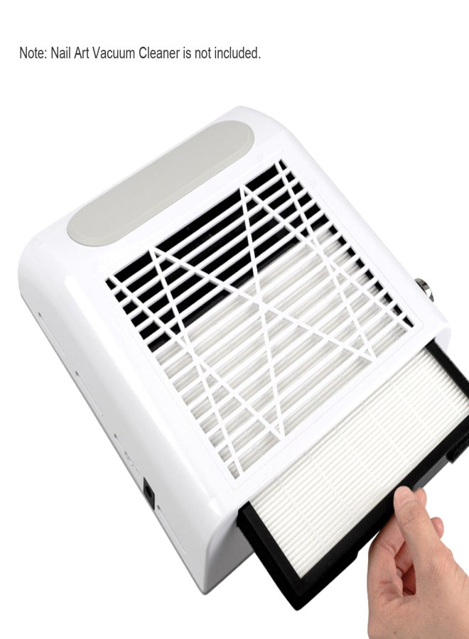 آيسيلي فلتر مكنسة كهربائية قابل للسحب لفن الأظافر 858-8، فلتر قابل لإعادة الاستخدام، فلتر شبكي عالي الكثافة لجمع الأظافر - Image 2