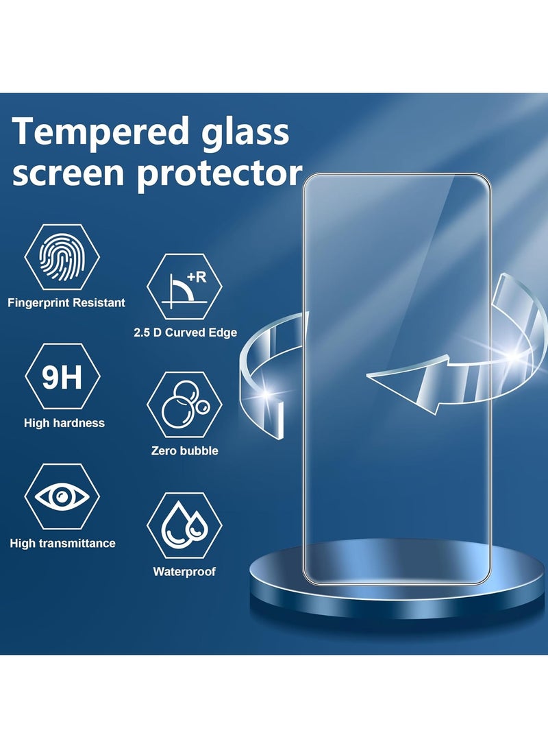 General Screen Protector Compatible with VIVO V50 Lite 5G, [2 pcs] Tempered Glass and [2 pcs] Camera Lens Protector, Scratch Resistant 9H Hardness Tempered Glass  - Image 2