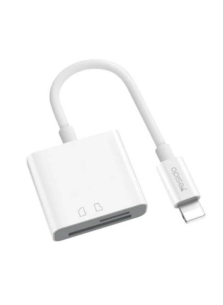 Yesido YESIDO GS11 2 in 1 Multi-Function TF Card + SD Card to 8 Pin Converter Adapter  - Image 1