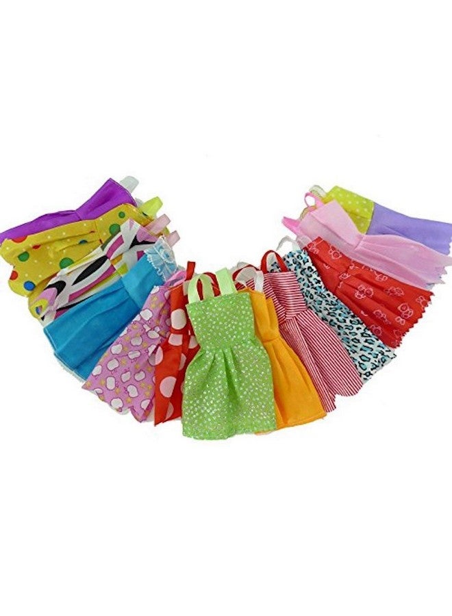 iDream Doll Accessories - Handmade Fashion Clothes For Doll (Pack Of 12) (Multicolour) - Image 1