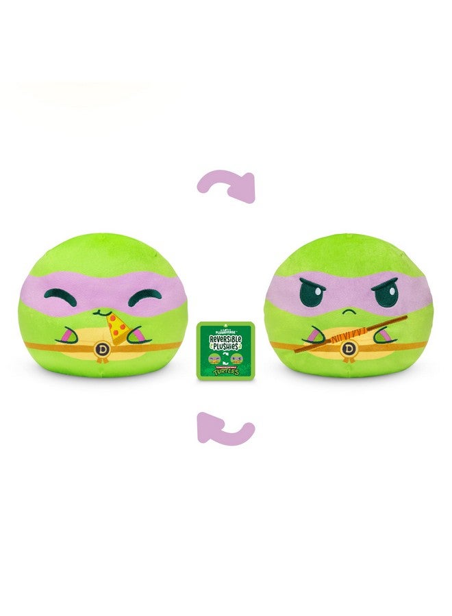 تيتيرتل دمية تي تيرتل المحشوة القابلة للعكس من سلاحف النينجا المراهقة المتحولة - دوناتيلو - حيوان محشو ناعم لطيف - Image 3