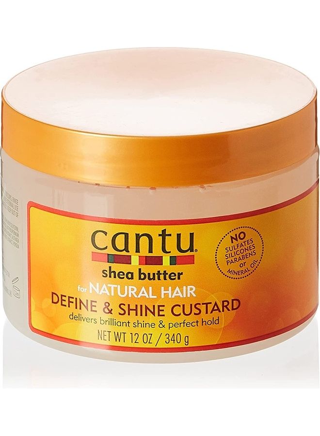 Cantu Naturals Define And Shine Custard 340grams - Image 1