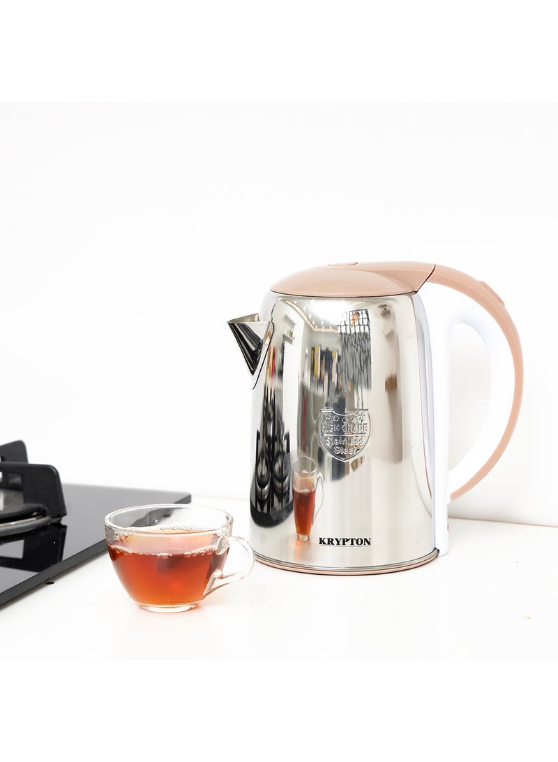 كريبتون غلاية كهربائية بدون سلك 2.2 L 1600 W KNK6127 فضي / ذهبي - Image 3