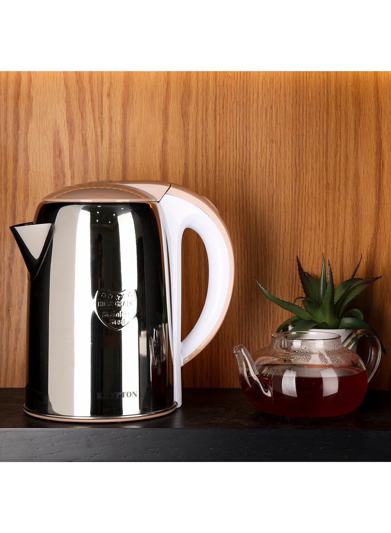 كريبتون غلاية كهربائية بدون سلك 2.2 L 1600 W KNK6127 فضي / ذهبي - Image 4