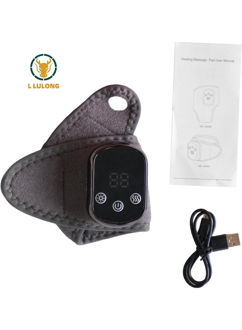 L LULONG Electric Neck Massager with Heat Therapy Deep Tissue Massage 3 Modes 5 Heat Levels Rechargeable Neck and Shoulder Pain Relief Device - Image 1