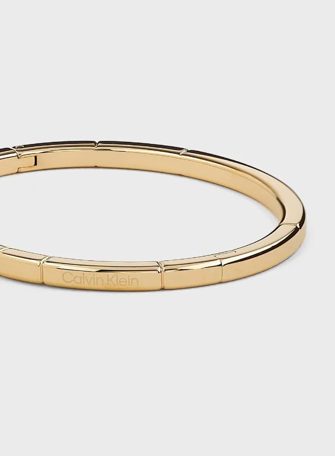 CALVIN KLEIN Soft Squares Steel Gold Bracelet