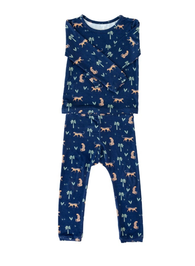 Hushabye – Bamboo Pyjamas for Kids – Arabian Leopard Print - Image 4