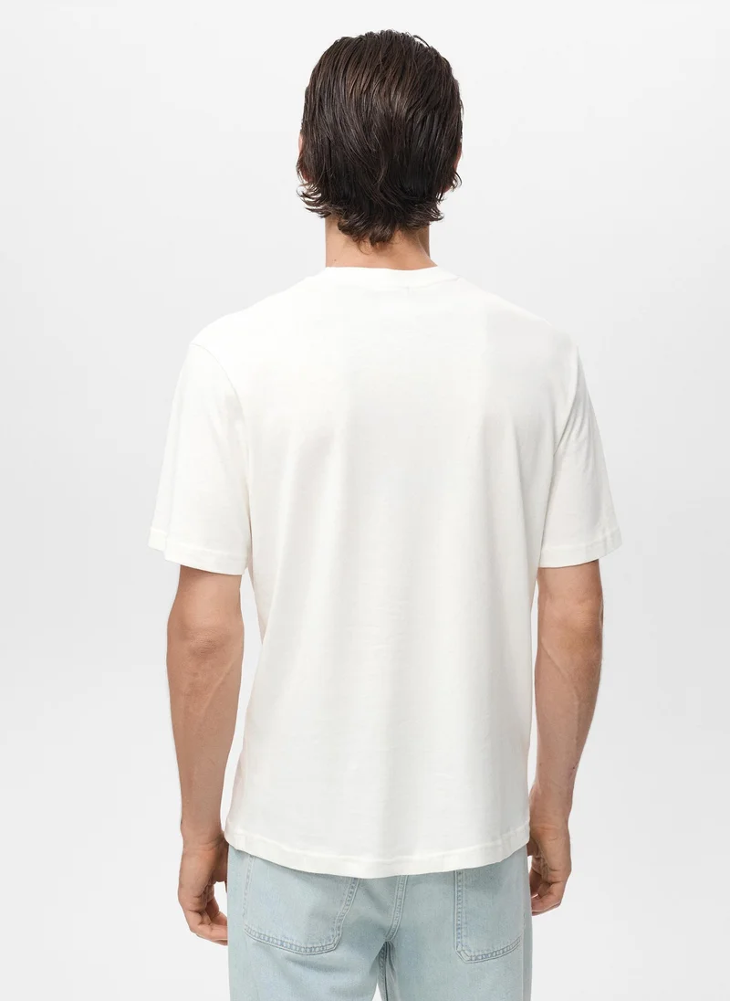 Mango Man 100% cotton t-shirt text