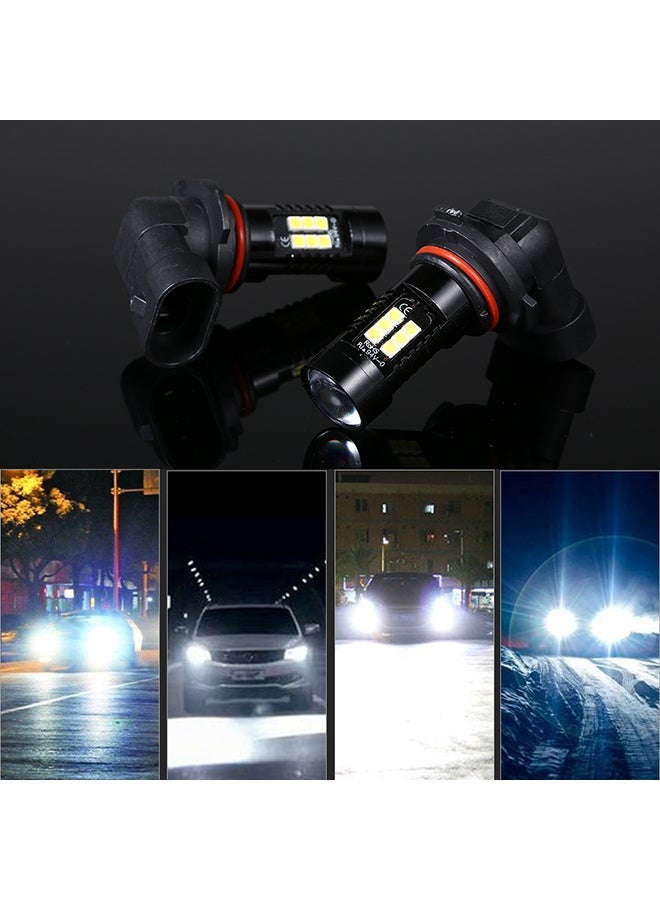 MUNTAQI 2Pcs LED Bulb Lights Auto Lamp Bulbs Car Light 9005 Red - Image 4