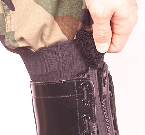 Raine Black Boot Blousers -1 Pair- Boot Blousers - Military Boot Straps - Military Boot Bands - Tuck Tight Strips - 1 Inch Wide - Image 2