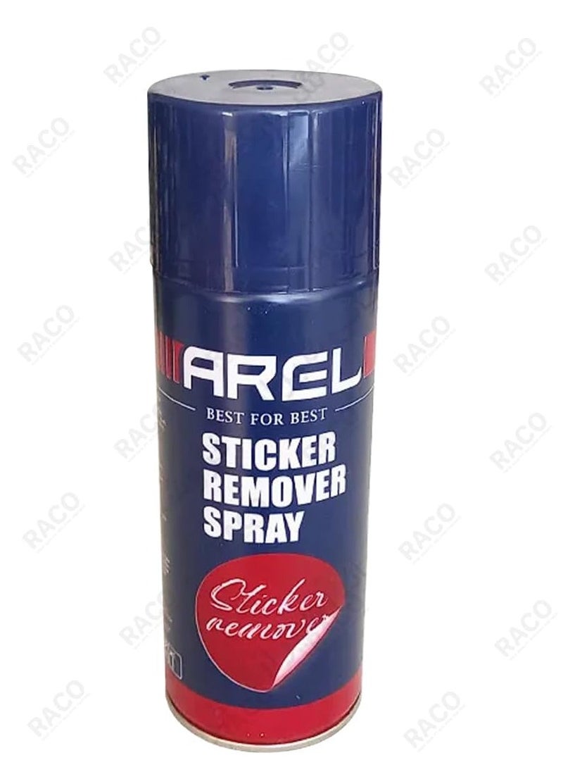 RACO RACO Arel Sticker Remover Spray, Fast-Acting Adhesive Residue Cleaner for Stickers, Labels, Decals, and Tape, Safe on Multiple Surfaces, Easy Application, 450ml  - Image 2