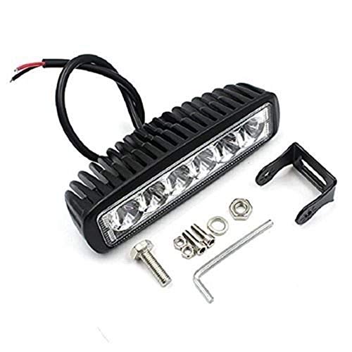 AOWbikes 6 Led Bar White Auxillary Car Fog Lamp, Spot Lamp 18W (AOWbikesck of 2) For Ford Figo - Image 2