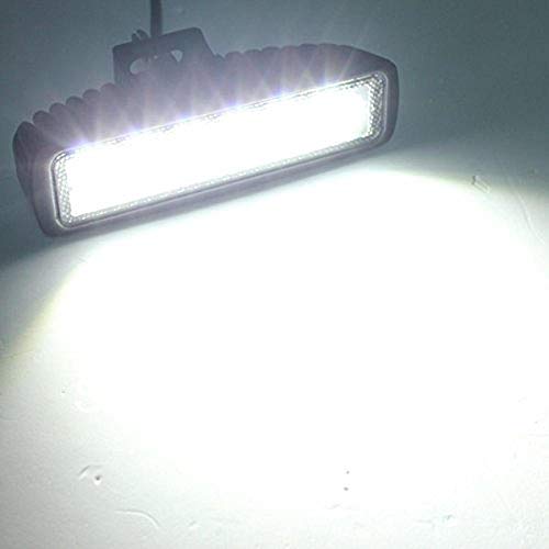 AOWbikes 6 Led Bar White Auxillary Car Fog Lamp, Spot Lamp 18W (AOWbikesck of 2) For Ford Figo - Image 3