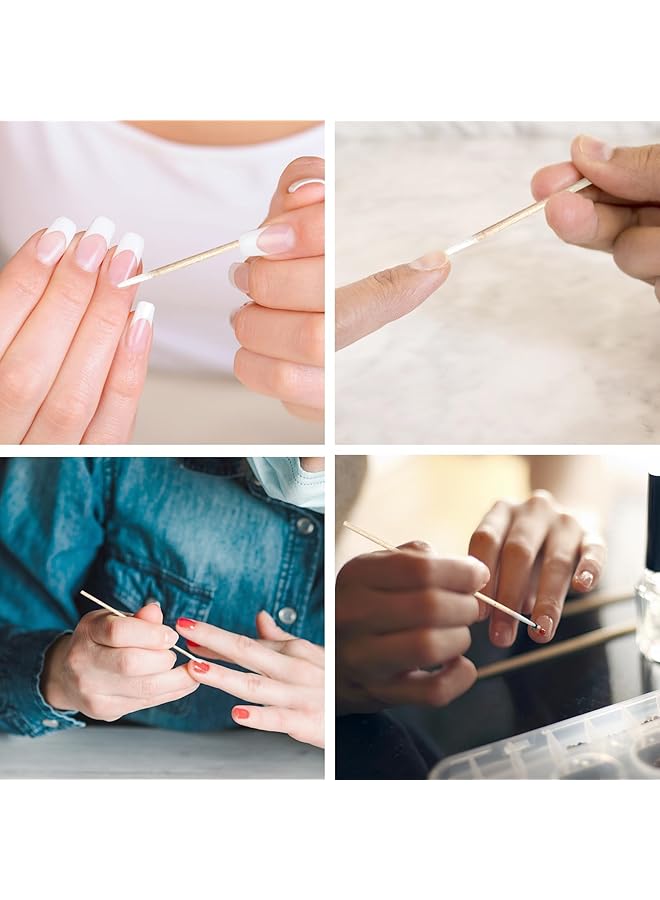 Bukela 1000 Pcs Microblading Cotton Swabs 10Cm Pointed Cotton Swabs Eyebrow Tattoo Permanent Supplies Sticks Applicator For Correcting Makeup Mistakes Cleaning Nail Polish Craft - Image 5
