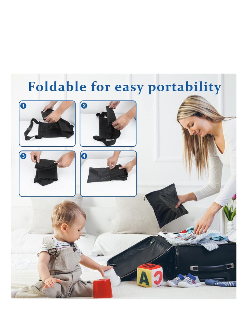 Excefore Baby Airplane Travel Footrest Bed, Portable Toddler Travel Foot Hammock, Airplane Seat Extender Leg Rest, Travel Essentials for Children to Lie Down on Plane, Maximum 55lb/25 kg Weight Capacity - Image 4