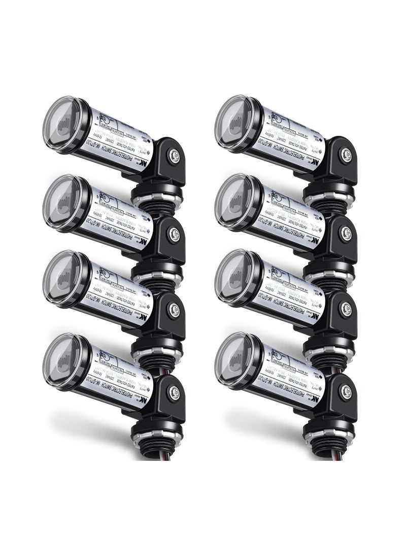 SYOSI 4 Pieces Dusk to Dawn Outdoor Lighting Sensor,  (120V) Photocell Sensor Switch Automatic Outdoor Light Sensor Switch Dusk to Dawn Photocell Switch Photocell Sensor Lighting Timer for Wall Porch Light  - Image 1