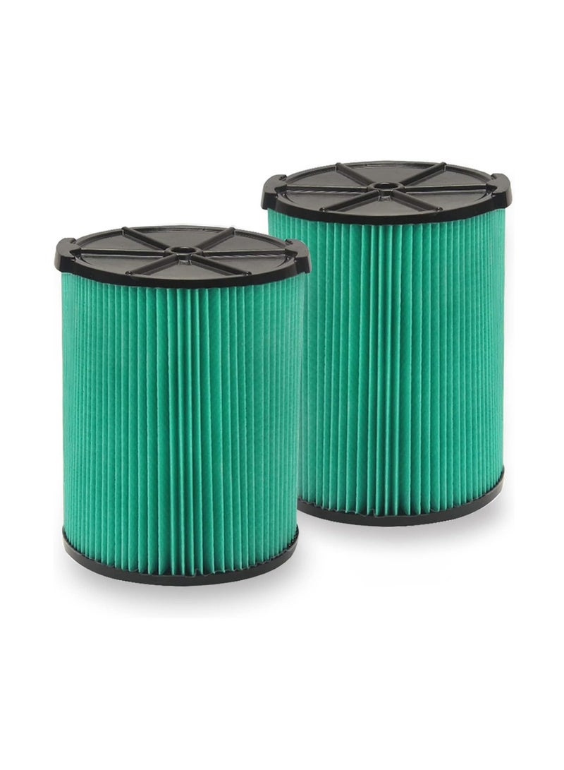 Excefore VF6000 Replacement Filter,  VF6000 5-Layer Wet/dry Vac Replacement Filter, for Ridgid Shop Vac 5-20 Gallon Vacuums, WD5500 WD0671 WD6425 WD7000 WD1280, Fit for Husky 6-9 Gallon Vacs (2 Pack) - Image 1