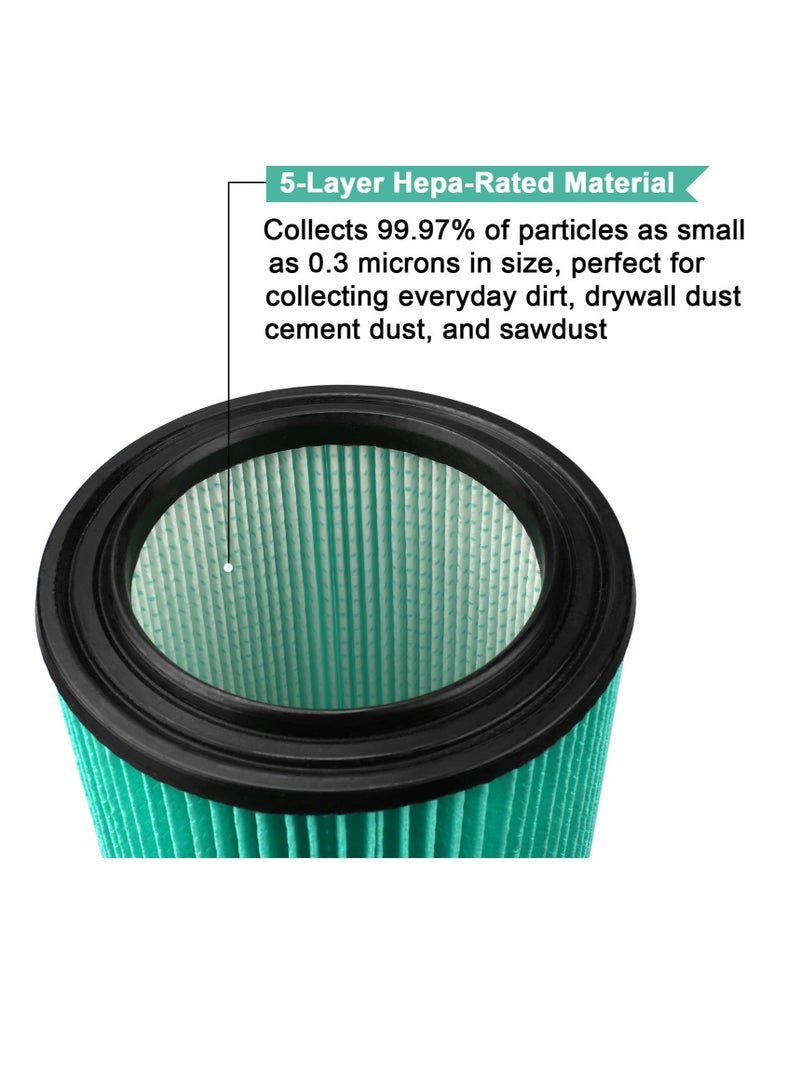 Excefore VF6000 Replacement Filter,  VF6000 5-Layer Wet/dry Vac Replacement Filter, for Ridgid Shop Vac 5-20 Gallon Vacuums, WD5500 WD0671 WD6425 WD7000 WD1280, Fit for Husky 6-9 Gallon Vacs (2 Pack) - Image 3