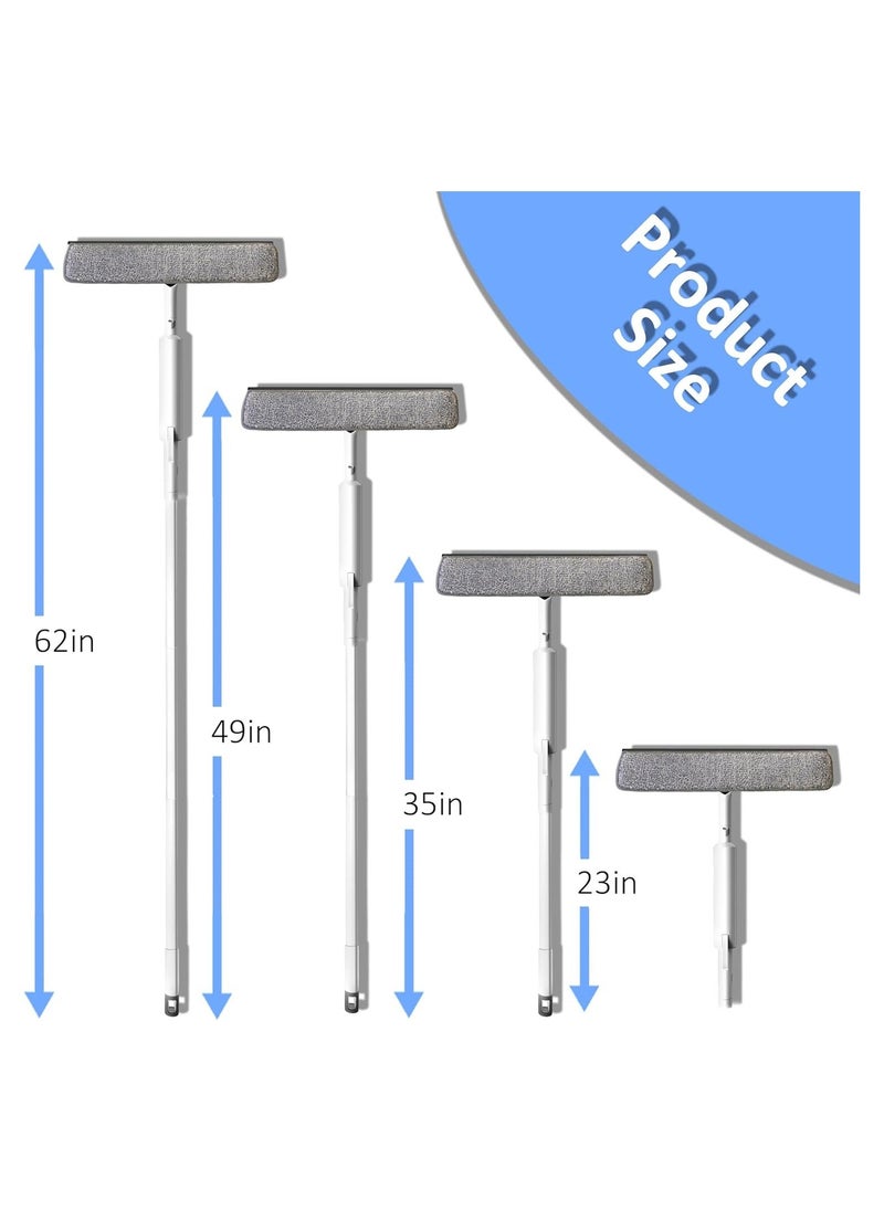 Generic - 58'' Spray Window Cleaning Squeegee Kit, 3-in-1 Window Squeegee Cleaner with 3-Section Extension Pole, Microfiber, Window Washing Equipment Tool for Indoor/Outdoor High Windows - Image 1