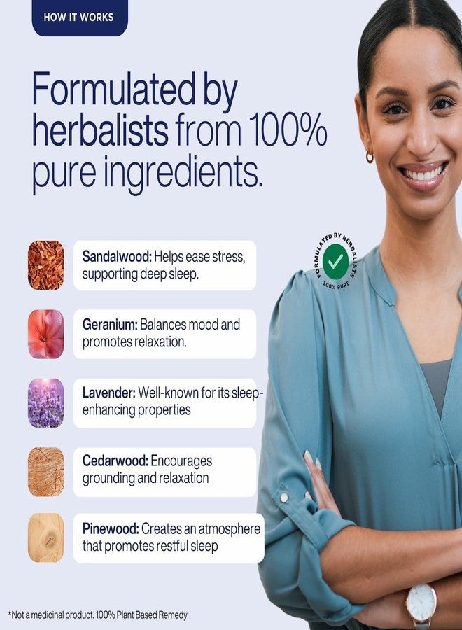 Puretive بيورتيف بخاخ وسادة النوم العميق | بخاخ للنوم | للجسم + المفروشات + الغرفة | نقي 100% مع زيوت عطرية | يقلل التوتر والأرق | يعزز النوم المريح والمنعش | 100 مل - Image 4