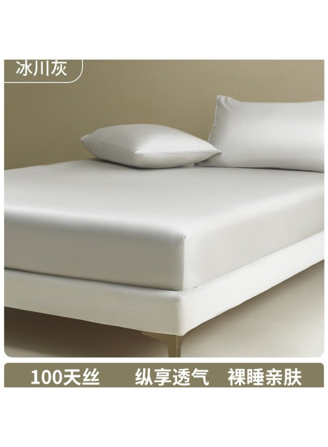 Tencel Mattress Cover Single-piece Summer Cool-feeling Ice Silk Mattress Protector All-inclusive Non-slip Mattress Bed Cover Single Set  New Style