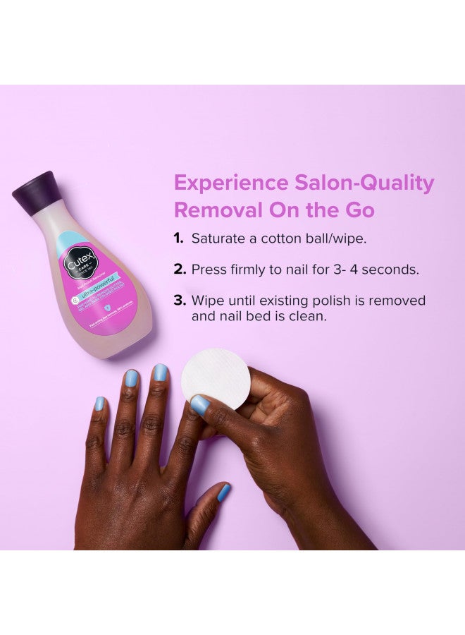 Cutex Gel Nail Polish Remover by Cutex, Ultra-Powerful & Removes Glitter and Dark Colored Paints, Paraben Free, 6.76 Fl Oz  - Image 4