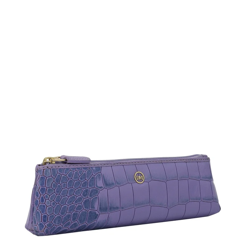 Da Milano Purple Haze Croco Leather Multi Pouch - Purple Haze  | Best Price UAE