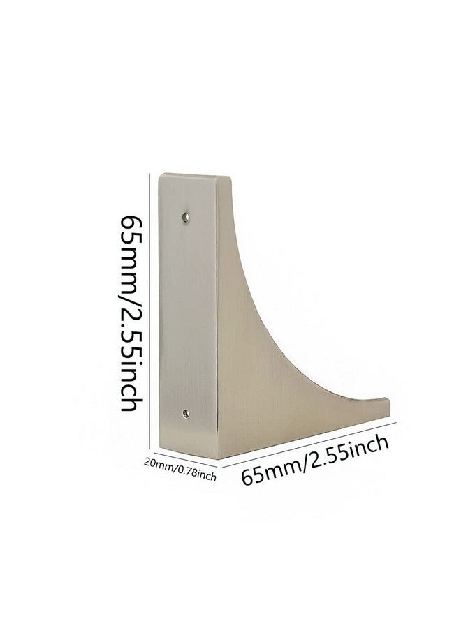 Sutfmwe Corner Guards, Metal Corner Protectors for Furniture, Vintage Decorative Corner Guards for Box Table Doors Wood Furniture Edge Cover Safety Guard Pack of 4 Brushed Silver Finish Corner - Image 2