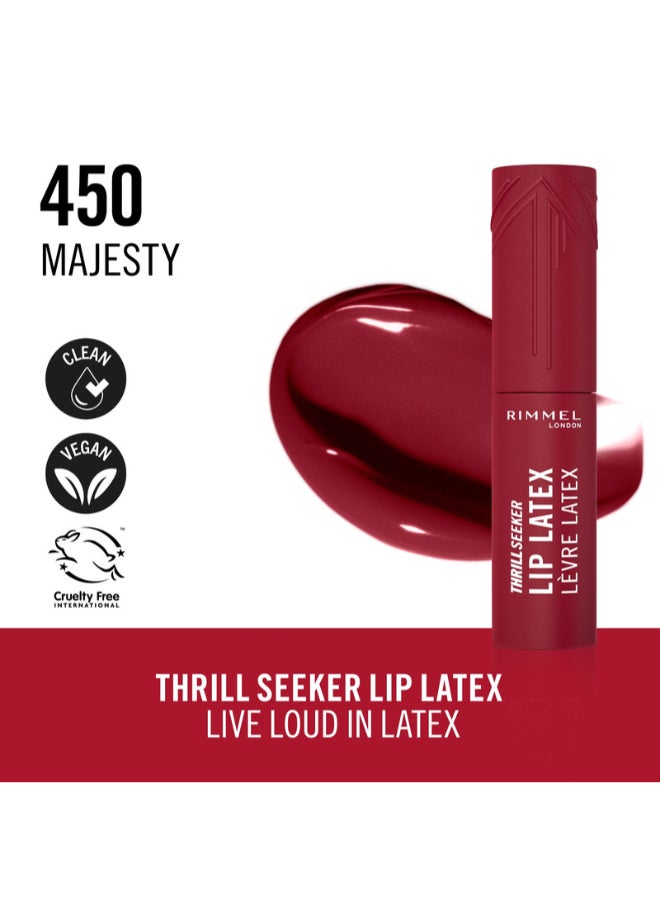 RIMMEL LONDON Thrill Seeker Lip Latex - 450 - Majesty, 6ml  - Image 3