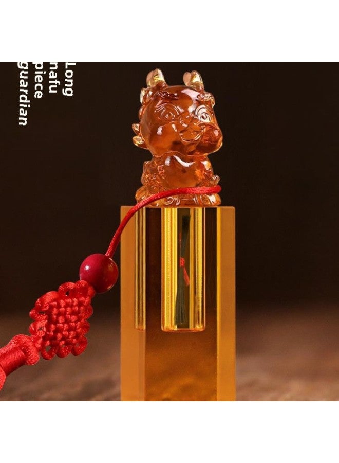 Fetal Hair Souvenir Fetal Hair Seal Umbilical Belt Seal Diy Making Crystal Glaze Zodiac Dragon Baby Navel Hundred Days Ceremony-Color:Heart Liver Baby Cow (all Engraving Is Free)  - Image 5