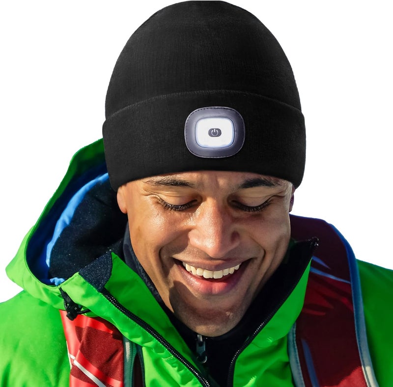 HEAD LIGHTZ Store ® Rechargeable LED Beanie Hat – Hands-Free Lighted Cap for Running, Walking & Camping – As Seen on Oprah’s Favorite Things – Machine Washable, Unisex - Image 1