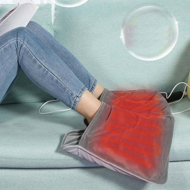 klarako Electric Heated Foot Warmer USB Powered, Rapid Heating, Comfortable Plush,Portable and Versatile, Ideal for Bed Office and Travel - Image 3