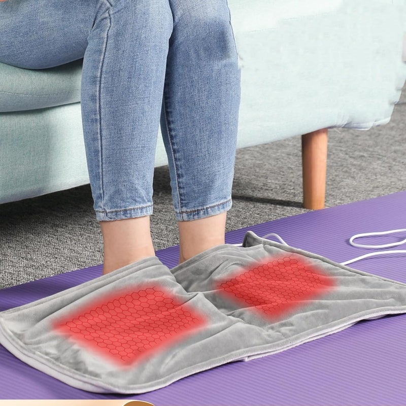 klarako Electric Heated Foot Warmer USB Powered, Rapid Heating, Comfortable Plush,Portable and Versatile, Ideal for Bed Office and Travel - Image 2