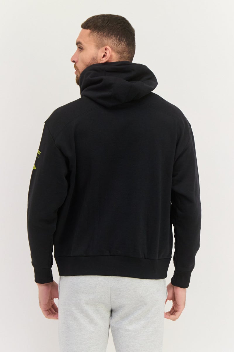 Adidas Men Sportswear Fit Long Sleeves Outdoor Sweatshirt, Black  - Image 3