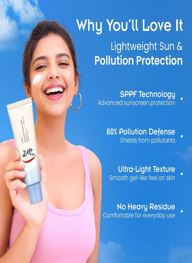 AKARAN Korean Rice Sunscreen SPF 50+ PA++++ | Relief Sun Aqua Fresh Rice + B5 Sun Cream | Lightweight Non Greasy Moisturising Formula for Face | Korean Skincare 50ml (Pack of 2) - Image 3