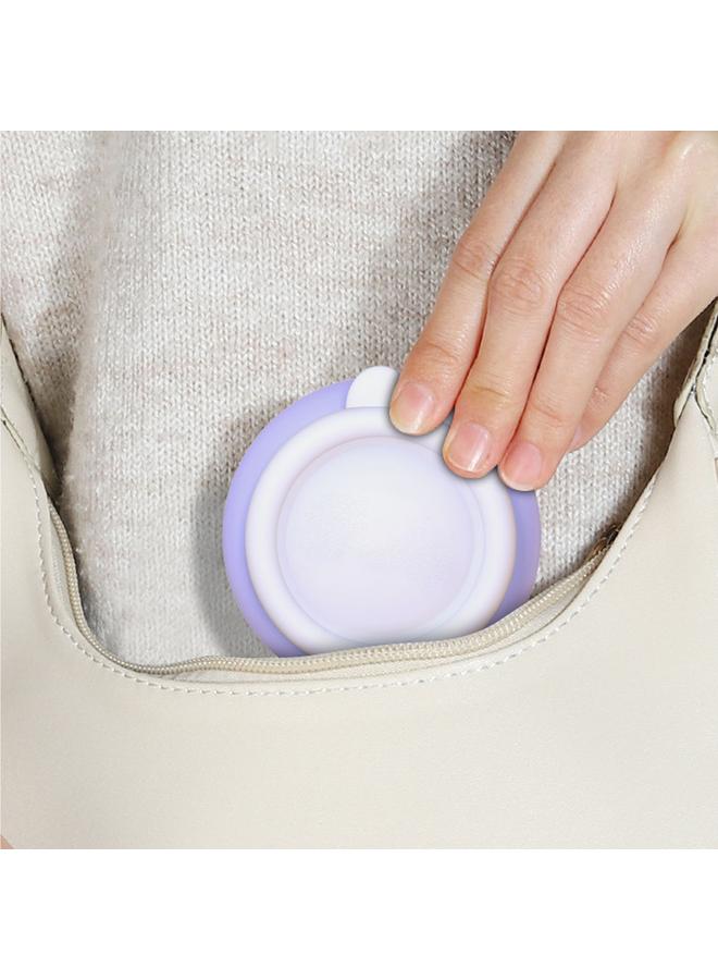 Loquat Children Neck Fan Cartoon 3 Speed Mode Quiet Operation Bladeless Neck Hanging Fan for Travel Outdoor Camping Purple Rabbit Style - Image 3