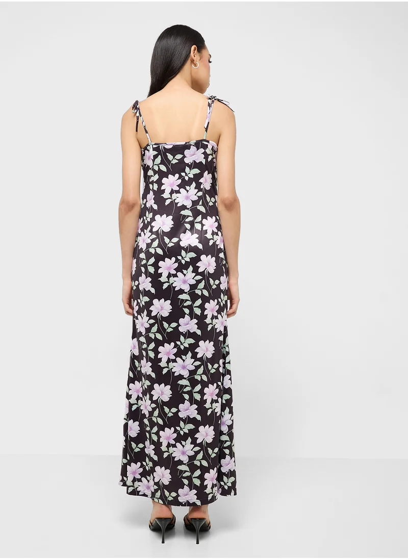 Ginger Floral Print Maxi Dress